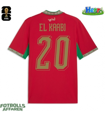 Marocko Ayoub El Kaabi #20 Hemmatröja VM 2026 Kortärmad